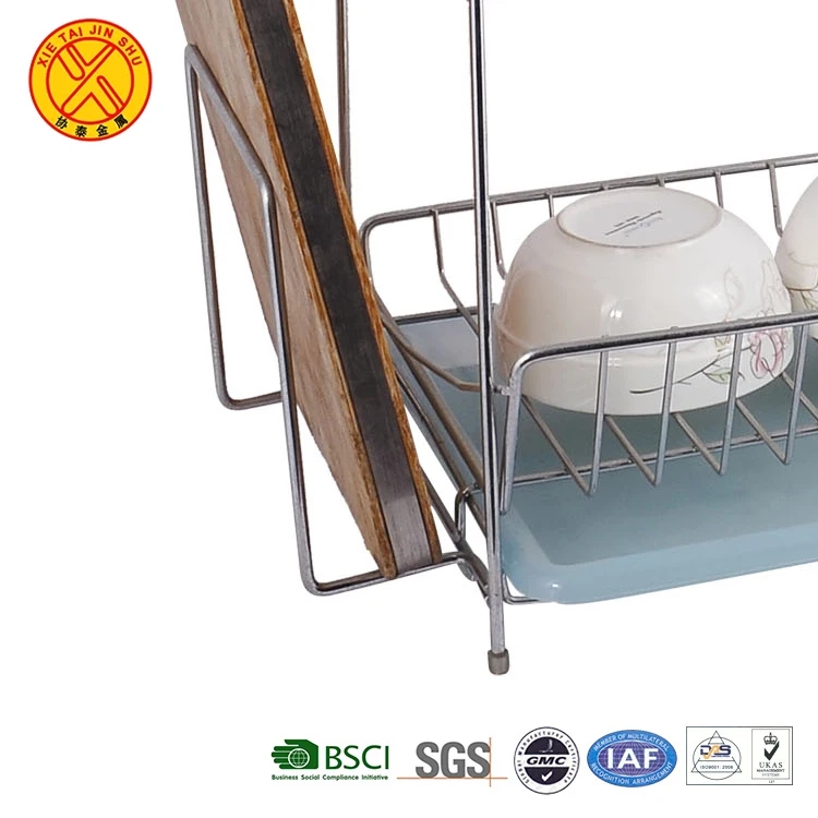 Buy Wholesale China Wholesales Custom Kitchen Shelf Rack Stand Two Tier Over  Sink Dish Drying Rack Stainless Steel Over Sink Dish Drying & Rack at USD  20.5