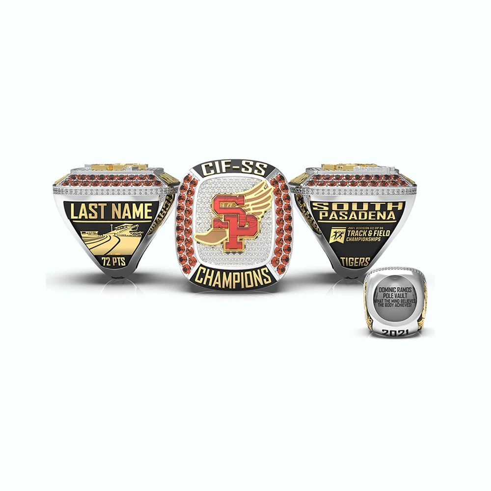 High Quality Customized Metal Championship Rings for Football US Baseball Volleyball Teams High Quality Customized Sports Rings