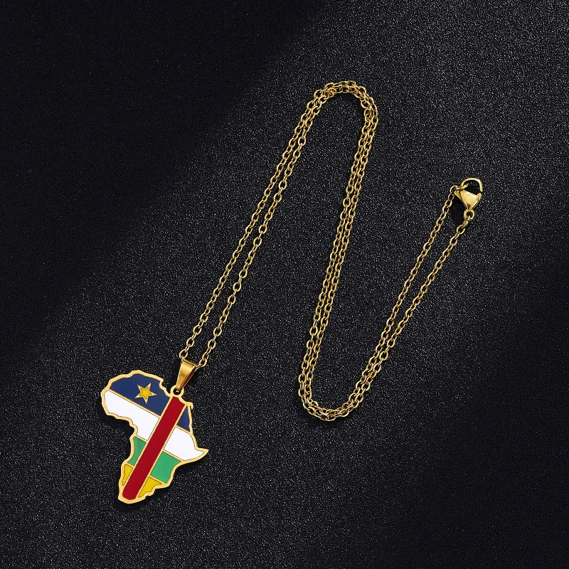 Africa Map Neckalce