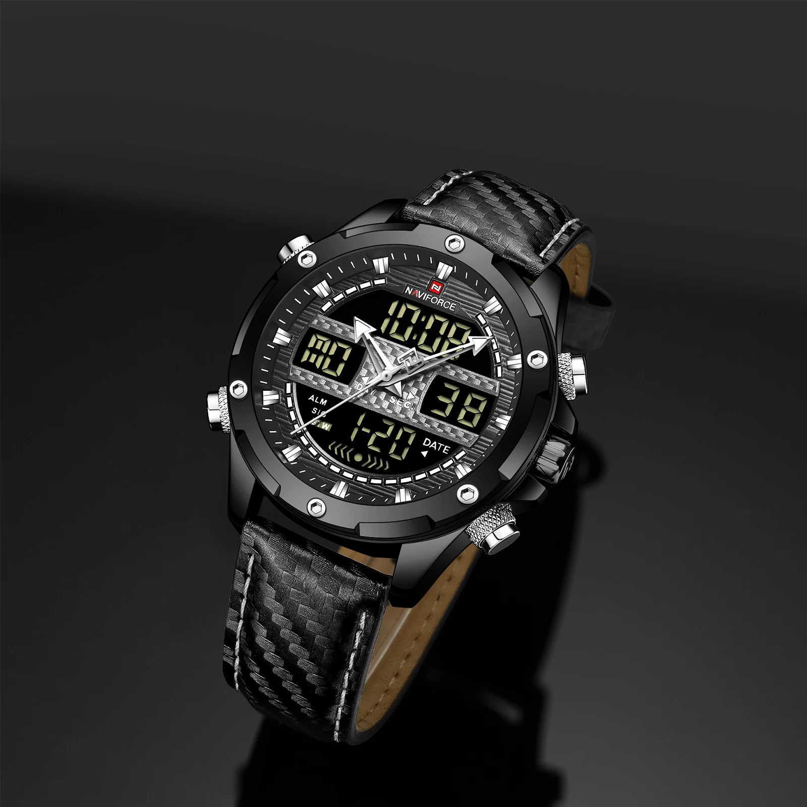 2022 Naviforce Multifunction Sports Watch Waterproof Hot Sale Watch Men Wristwatches for Men Luxury High Quality Quartz Watches