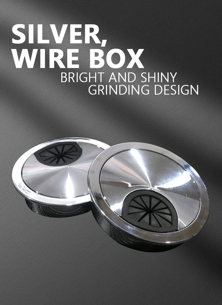 Plastic Desk Grommet Modern Desktop Plug Wire Cover Cable Hole Cord