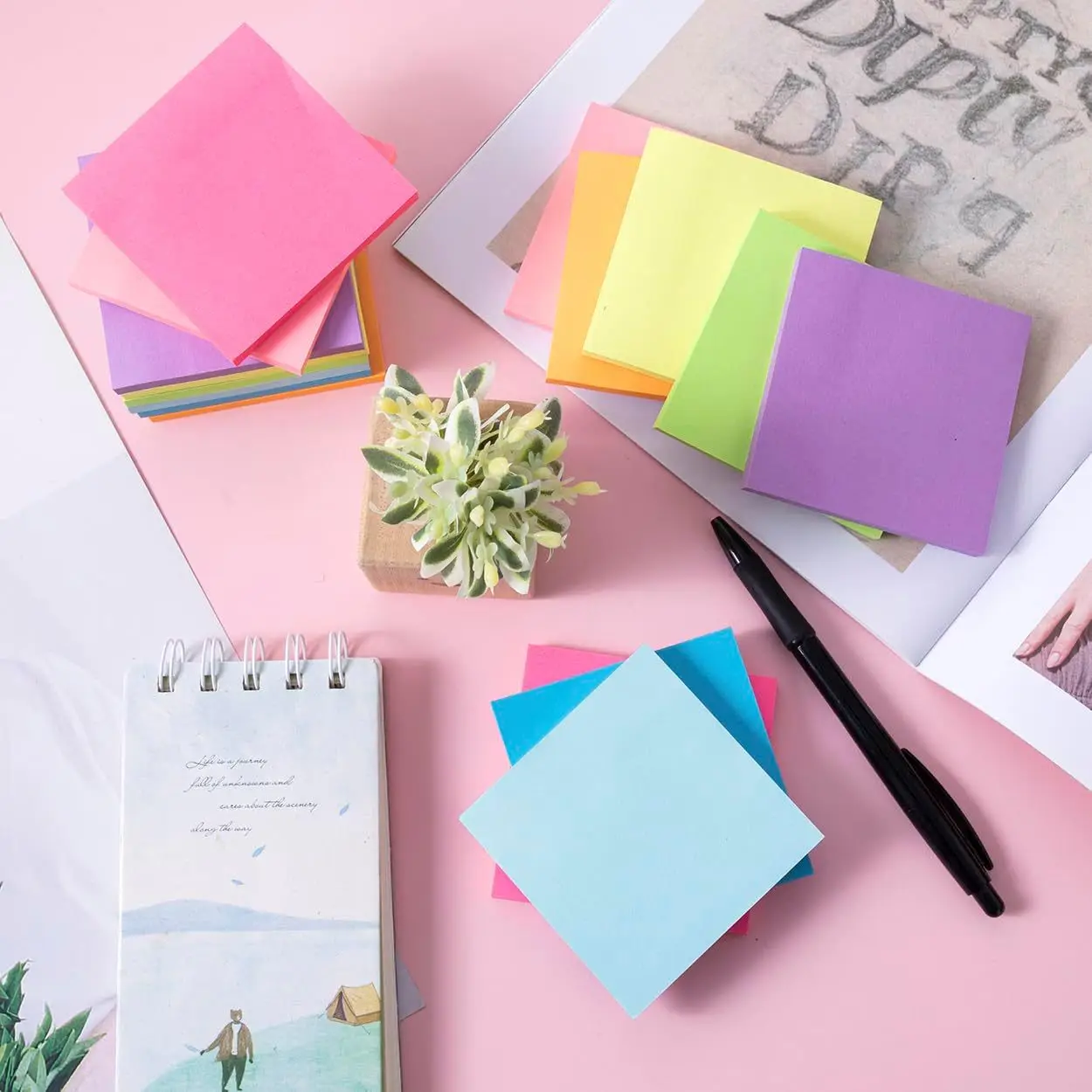 Sticky Note Homework Premium Quality Colorful Sticky Notes for Students and Office ...