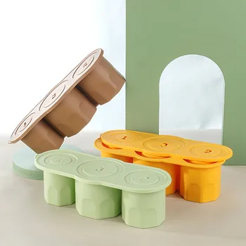 Large Capacity Silicone Ice Tray Easy Release Manual Drive New Cross-Border Product in Stock Manufacturer Direct
