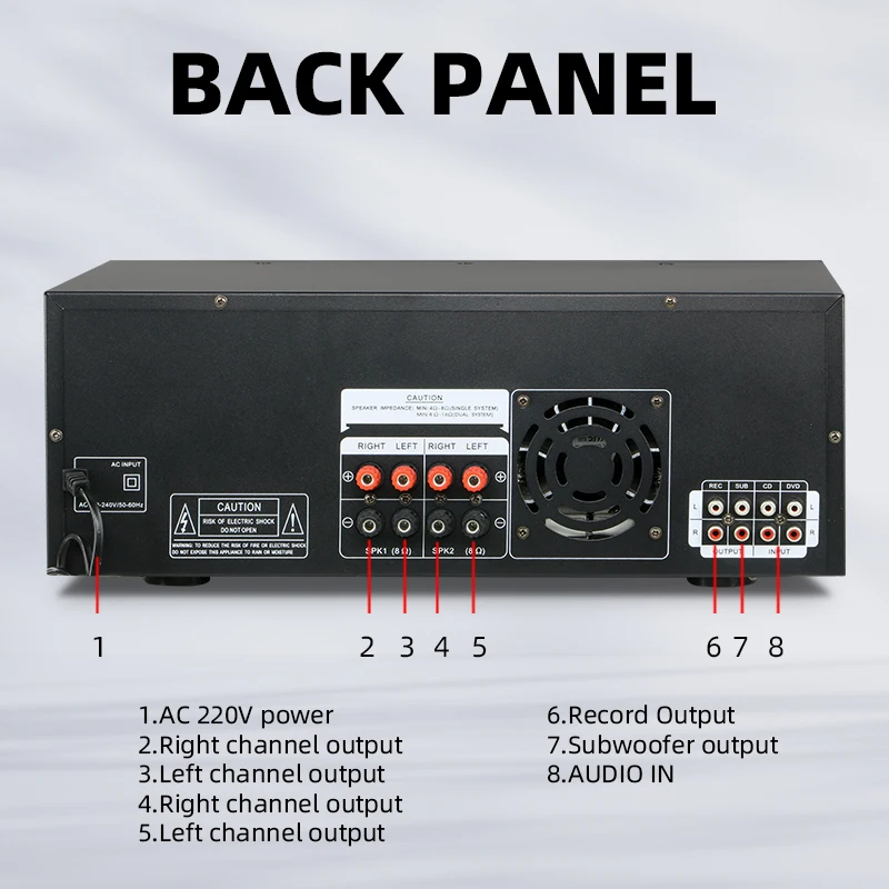 Foshan ZX-12BT Karaoke Amplifier: Metal Mini Hi-Fi Mixer, CE