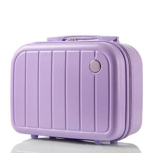 High Quality Women's Floral Letter Printed Makeup Case Fashionable Portable ABS PU Cosmetic Bag Zipper Waterproof Business