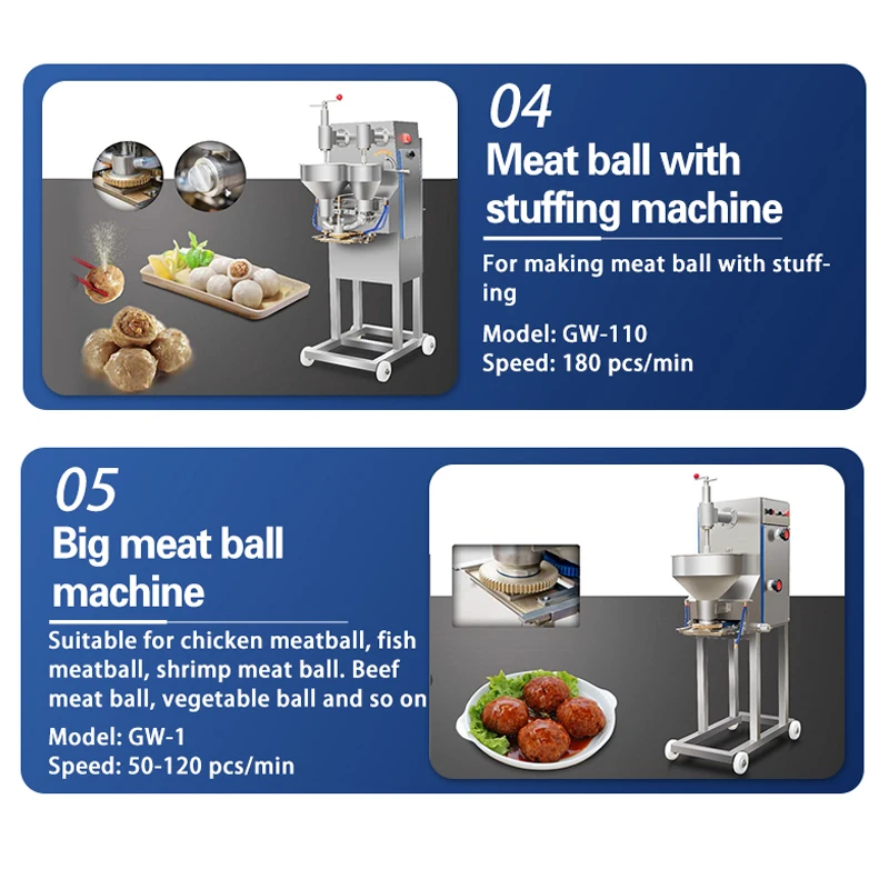 TCA High Quality Internal Meatball Forming Machine Fish Meat Ball Making Machine for Sale