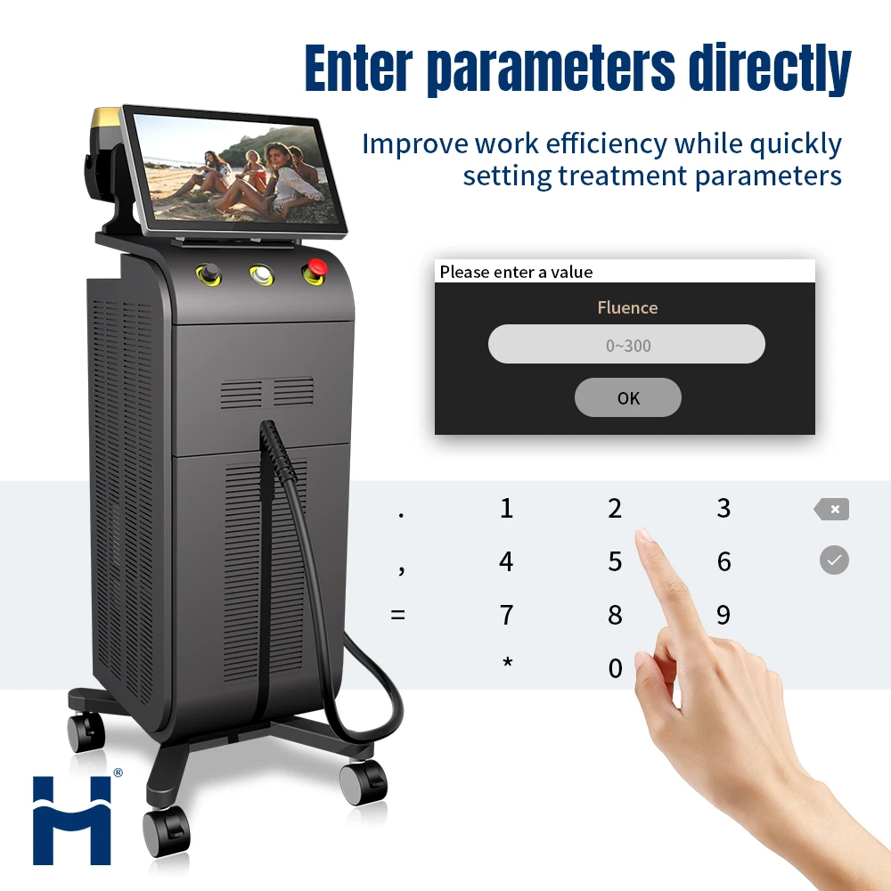 NEW Light Shell 4 Wavelengths Ice Alexandrite Diodo Depilacion 755 808 1064 808 Diode Laser Hair Removal Machine