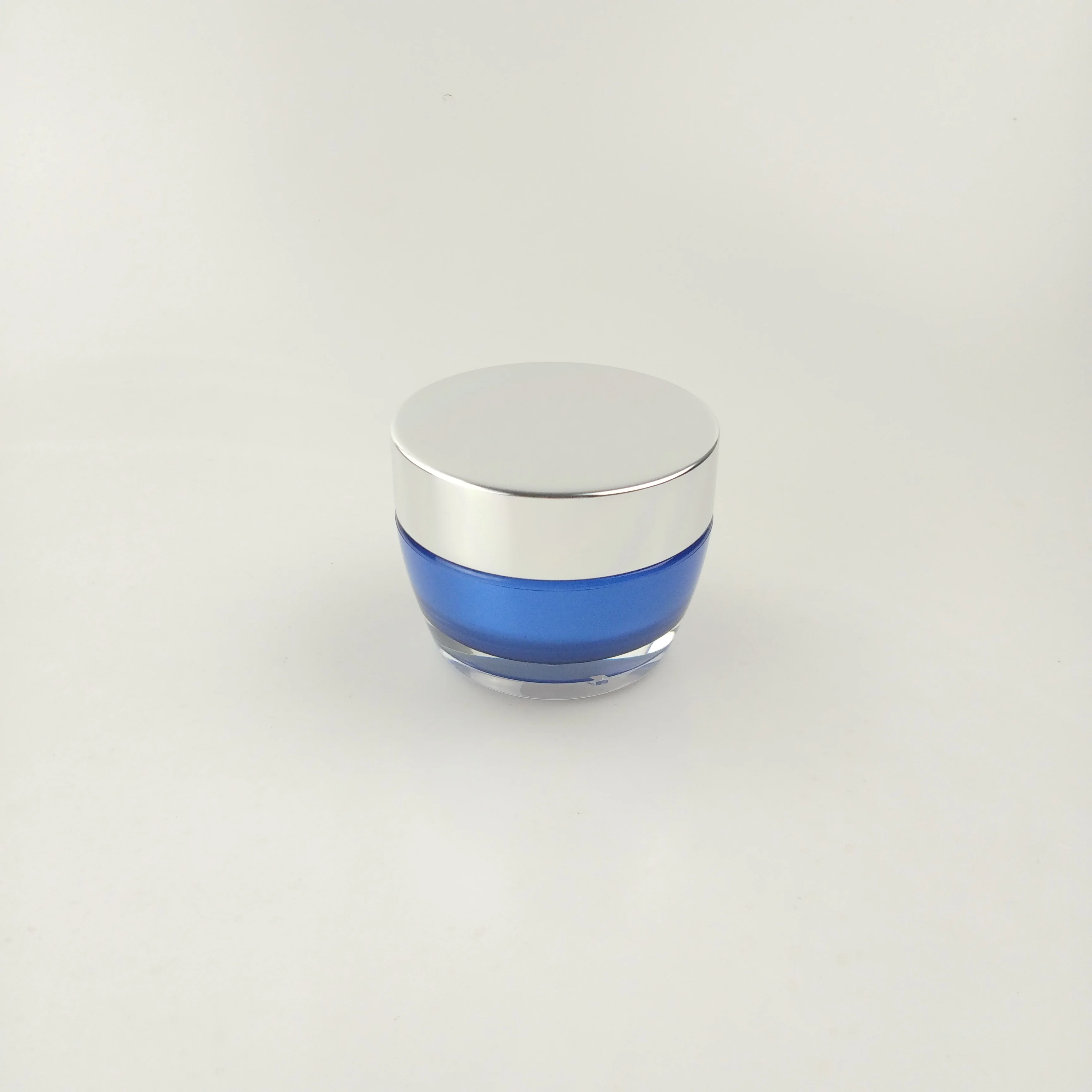 High-grade mushroom shape acrylic empty cream jar with aluminum cap 15g 30g 50g