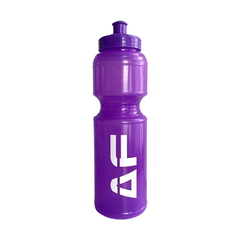 purple cycling water bottle