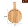 8-inch bamboo and wood pizza pan