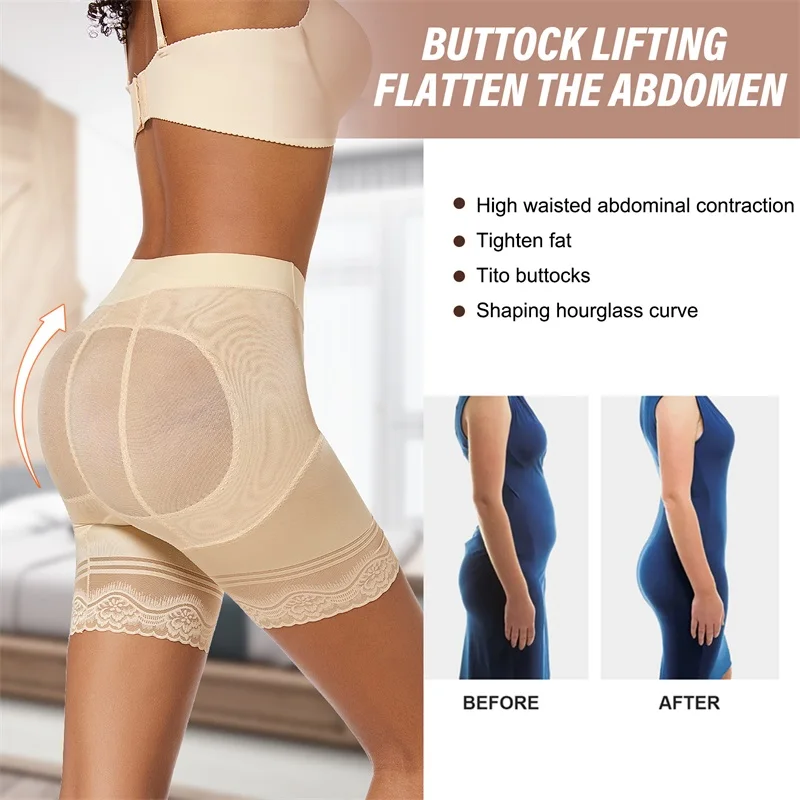 Women Full Body Tummi Underwear Tight Fitting Plus Size Panties Waist Trainer Trimmer Shaper Tummy Control Shaperwear details