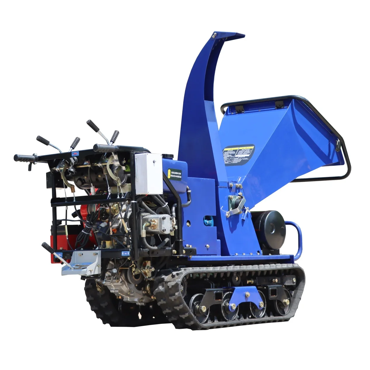 Mini Crawler Self Propelled Wood Chipper Machine