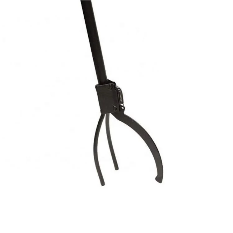 Indoor Outdoor Campfire Fire Tongs Fireplace Log Grabber Black Fire Pit