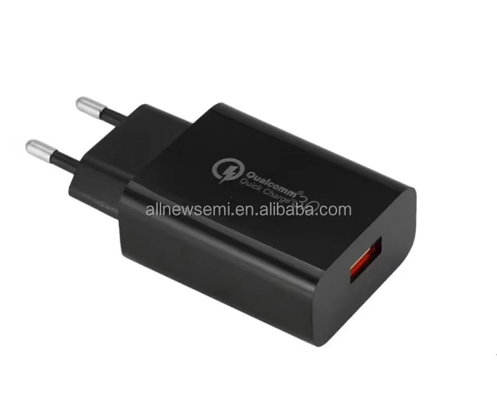 Qualcomm QC 3.0 charger QC30 fast charging head 18W fast charging 5v3a fast charging head US standard charger