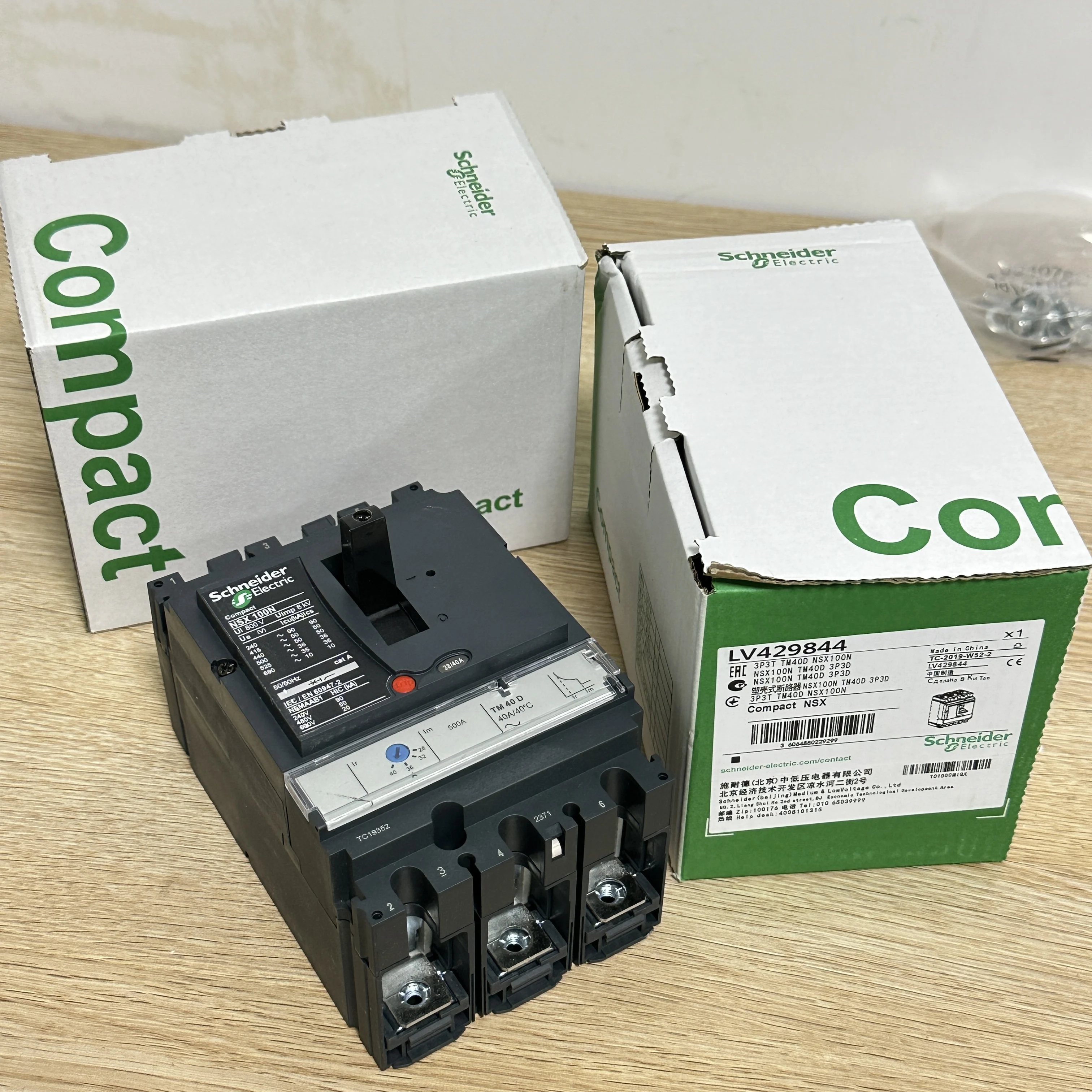 Schneiders Nsx100n 40a 3p Circuit Breaker Lv429844 - Buy Circuit ...