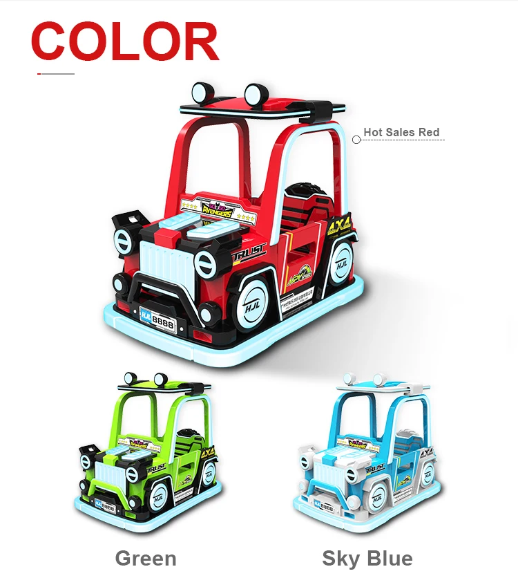 Small Amusement Rides Battery Operated Amusement Driving Car Amusement Park Electric Bumper Cars for Kids Rental