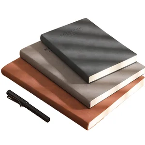 Custom Business A4/B5/A5 Thickened Softcover PU Leather Journal Notebook with Thermal Binding