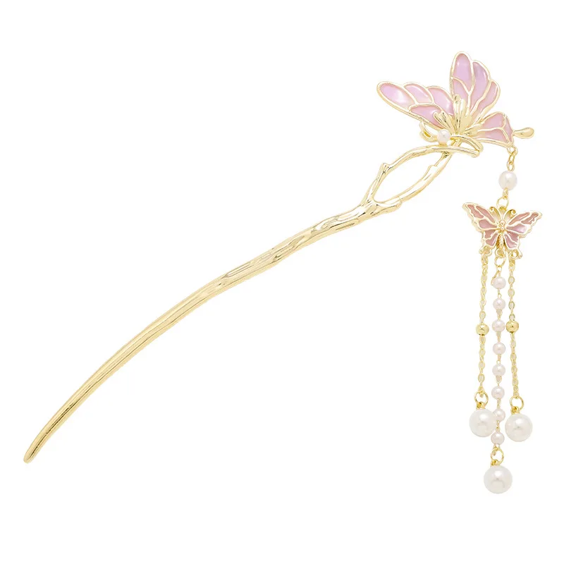 Металлическая заколка для волос в китайском стиле