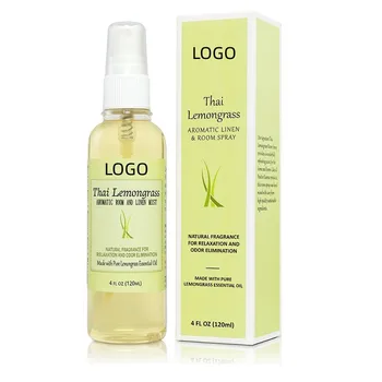 Private Label Pure Lemongrass Essential Oil Bathroom Air Freshener Linen and Room Spray