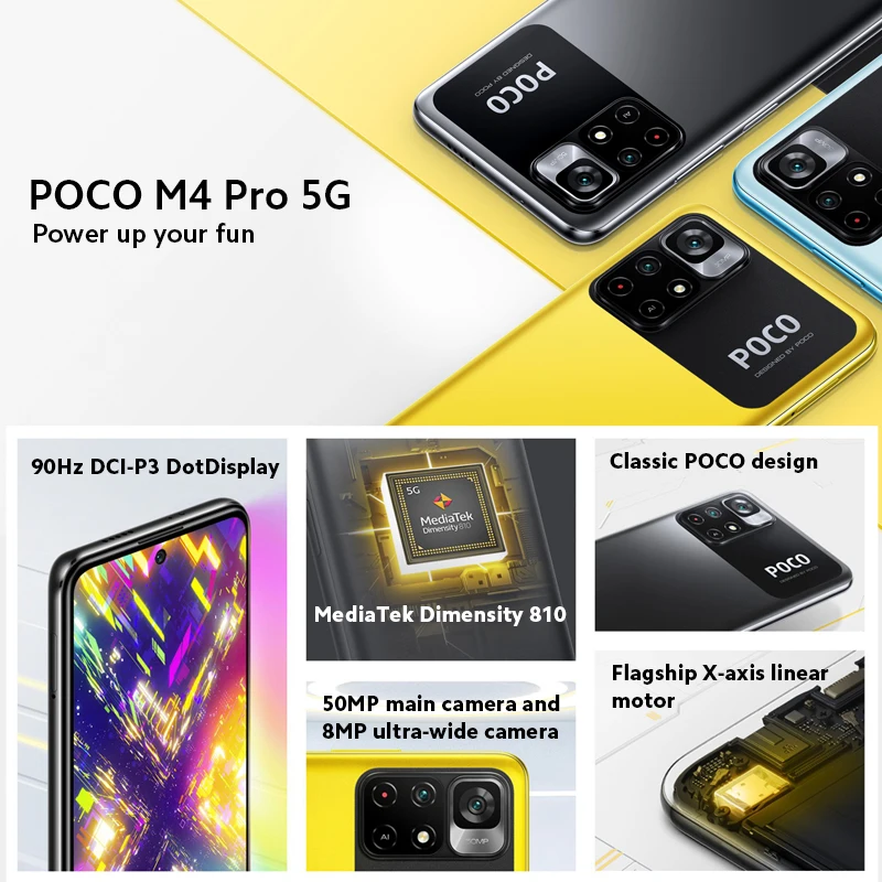 POCO M4 Pro 5G 64GB 4GB RAM(拡張可) シムフリー POCO M4 Pro 5G