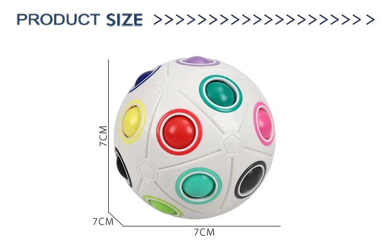 Wholesale rainbow stress puzzle balls fidget cube toy rotation fidget squeeze magic rainbow ball