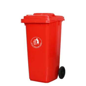 120 liter outdoor trash garbage waste bin plastic dustbin
