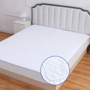 Quilted Microfiber 230GSM Waterproof Mattress Topper Twin/Queen Size Air Permeable Thick Mattress Pad Protector Home Hotel Use
