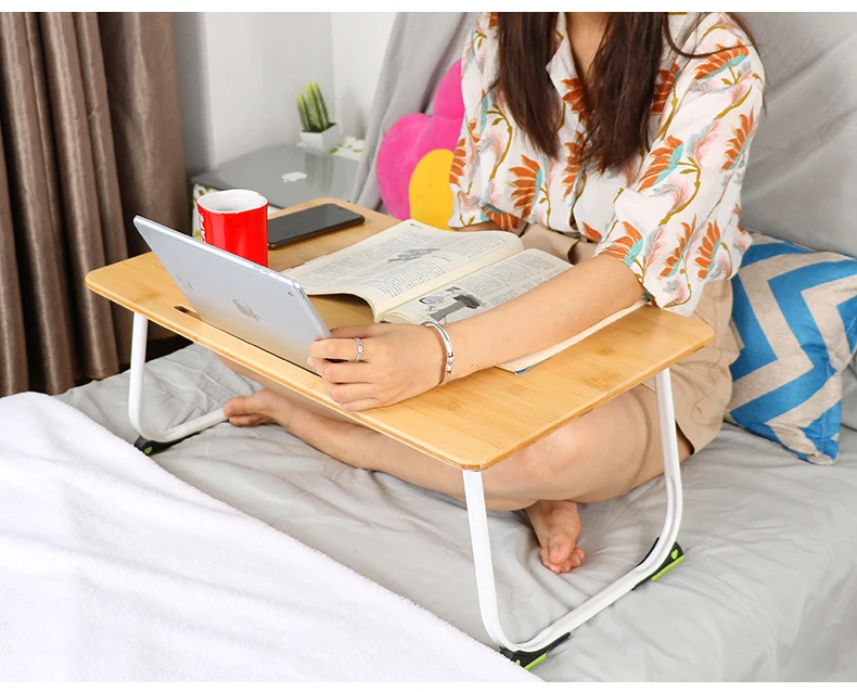 Фабричный экологически чистый Регулируемый складной стол для ноутбука с логотипом под заказ