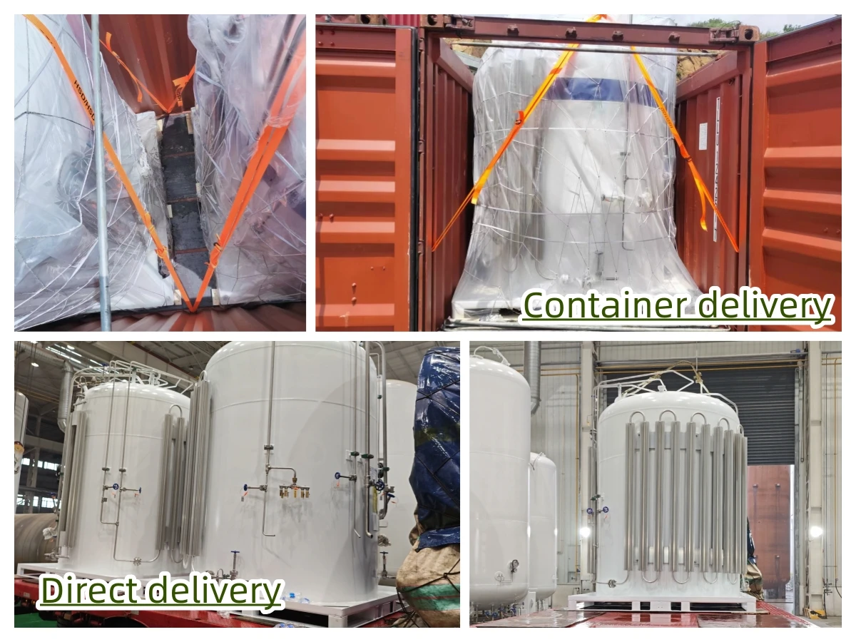 Stainless Steel Cryogenic Lng Micro Bulk Tank 5000L 1.6Mpa Micro Bulk ...