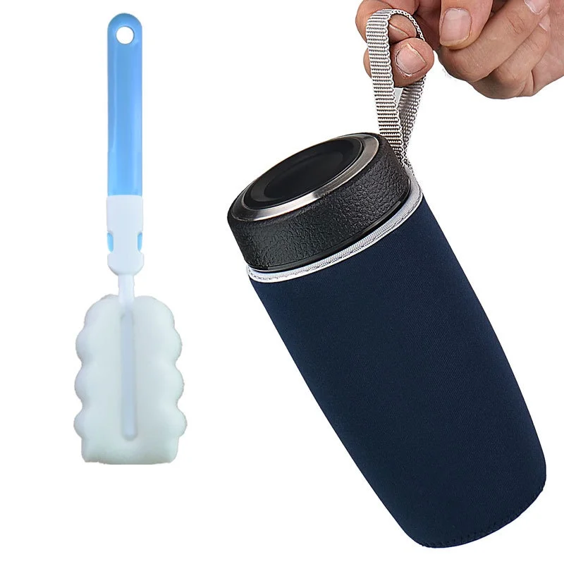 300ML 10 FL Oz Display Smart  Double Insulation Thermo Tea Infuser Borosilicate Glass Bottle with Infuser