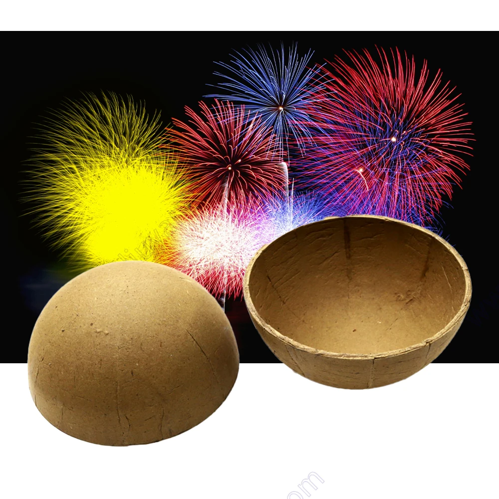 Hemisphere Paper Cover 3 Inch Display Shell Bomb Material Pyrotechnic Mortar 1.3g Un0335 Wedding Pyro Cracker Fire Work Firework