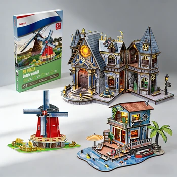 Wholesale New Toy World Famous Building Dutch Windmill Gift Kit