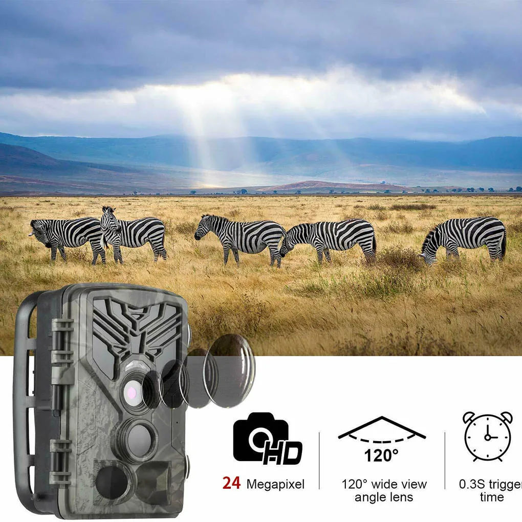 New Outdoor 24MP 2.7K HD IP65 Infrared Hunting Trail Trap HC-810A Wireless Camera For Night Vision Wireless Wildlife Camera