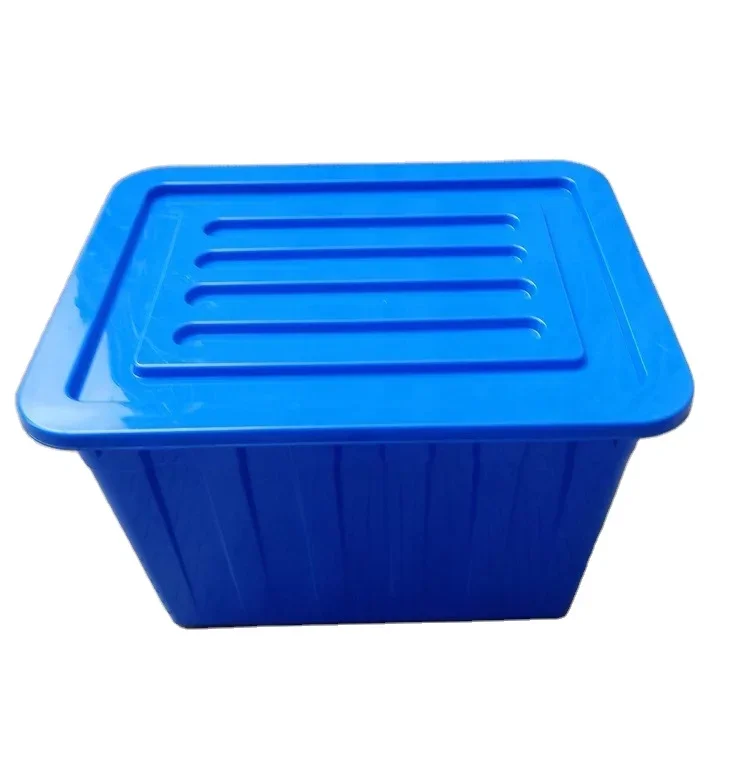 Large Plastic Boxes. Industrial Size Plastic Containers Stock Photo - Image  of container, trade: 199105290