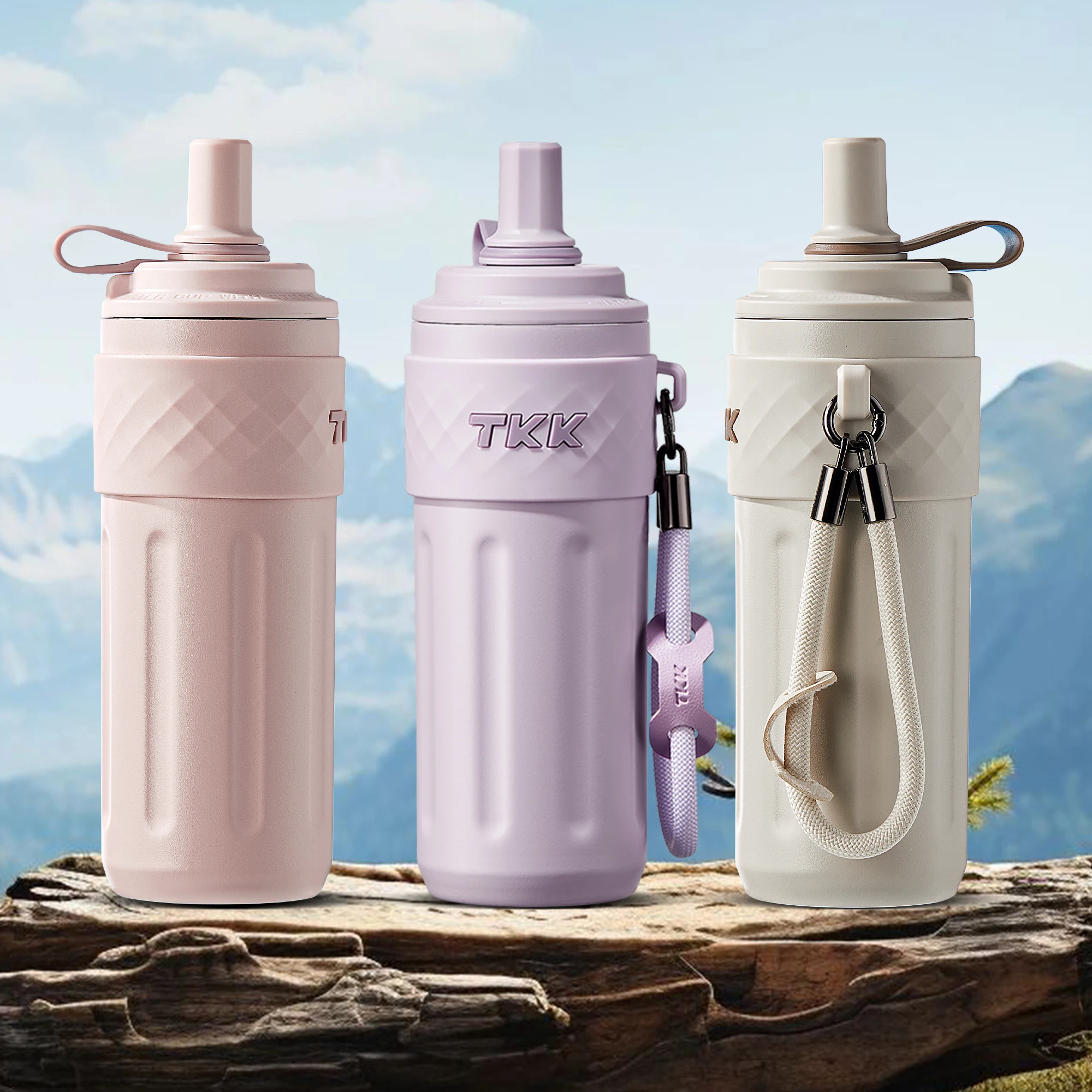 Garrafa térmica esportiva de aço inoxidável com parede dupla de 500ml, personalizada com logotipo de fábrica, ideal para adultos e viagens._voghion.com