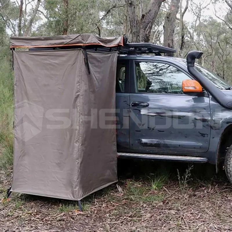 Car Camping Shower Side Awning Roof Top Tent Awning Outdoor Shower Tent