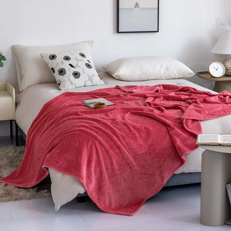 High Quality Simple Thick Framk Double Bed Sheet Cover Blanket Gift