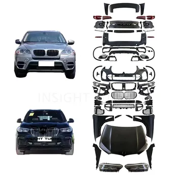 Competitive Price Auto Tuning Accessories Bumper Hood Led Head Light Tail Lamp Bodykit For Bmw X5 E70 Upgrade G05 Body Kit 2009