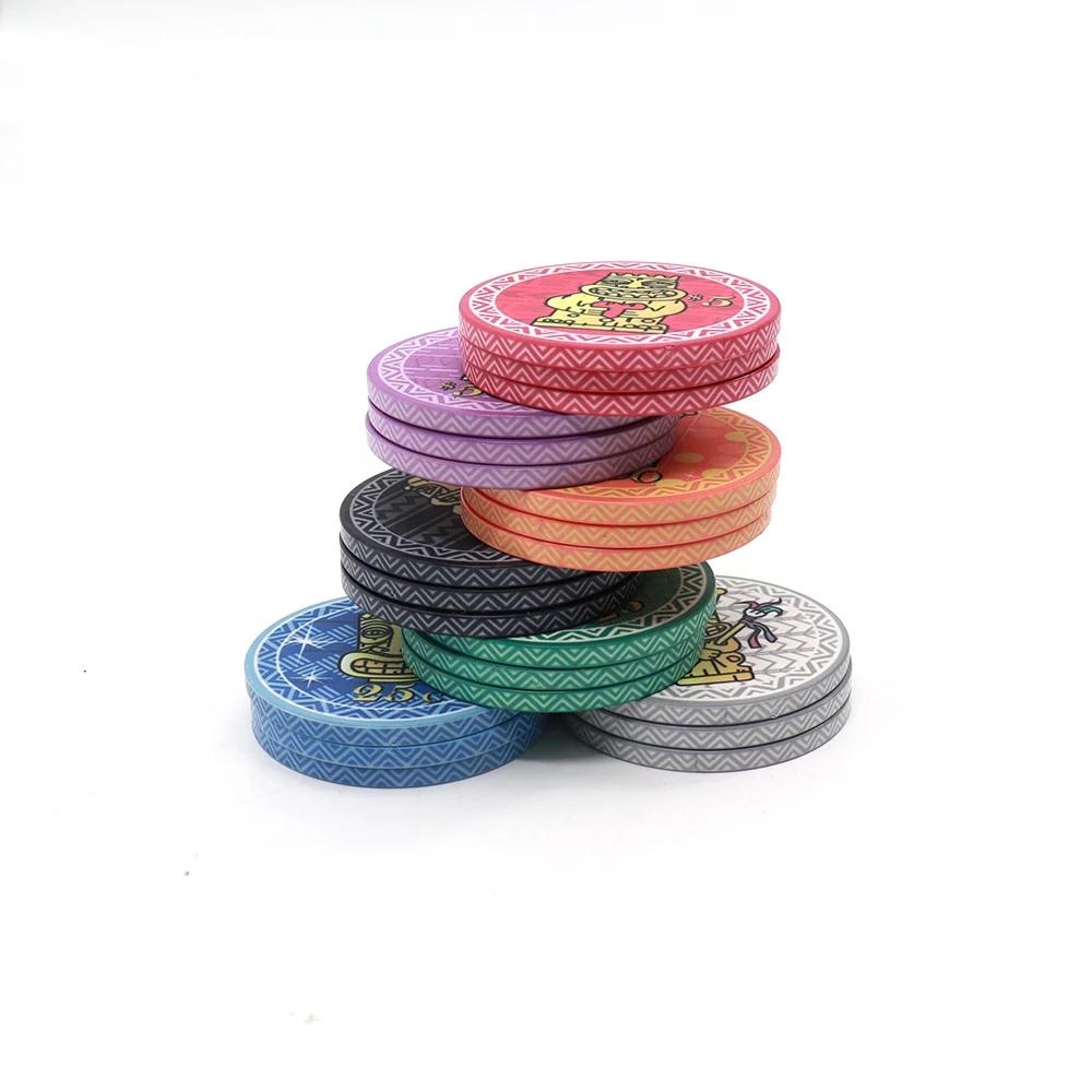 Wholesale Custom Ceramic Poker Chips Tiki King Chip 12g 43mm Casino