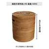 Cesto portatile rotondo in rattan con coperchio, piccolo, 35*40 - con rivestimento interno.