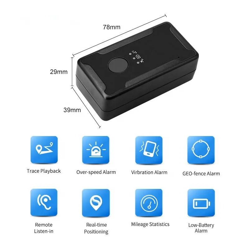GPS Tracker Per Auto Magnetico E Nascosto – Senza SIM, Senza Abbonamento, Compatibile Con Android, Impermeabile IP67 E Batteria Lunga Durata