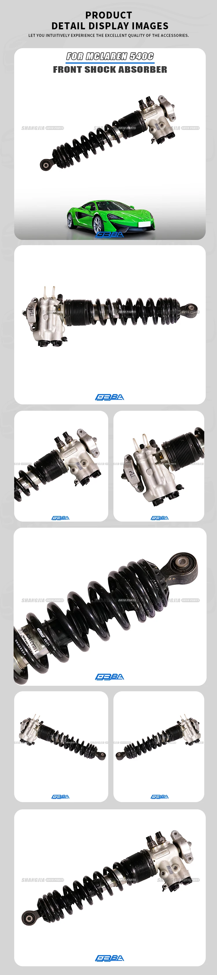 High Quality Left And Right Front Shock Absorber For McLaren 540 13B1187CP 13B1185CP factory