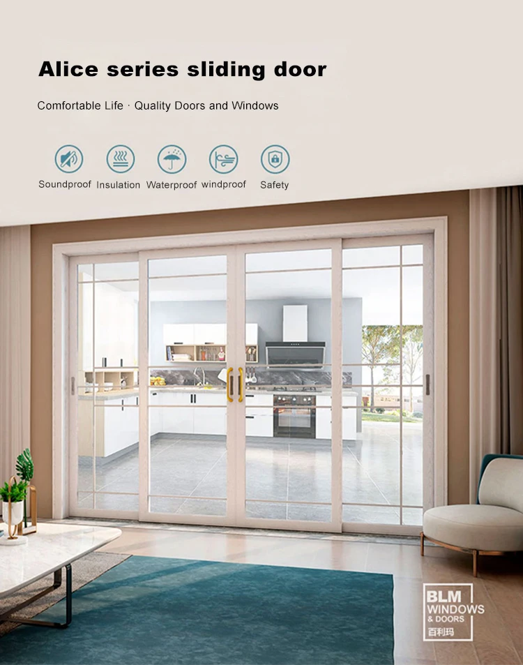 Anti-Noise Glass Lift and Sliding Door