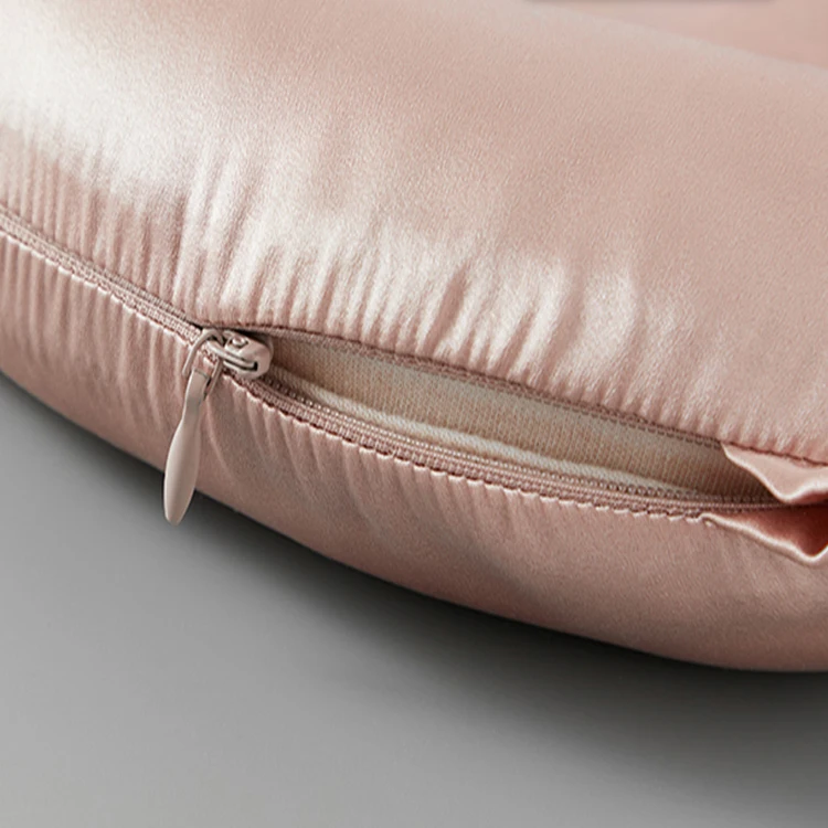 Factory Price Custom Label Silk U Shape Pillow Memory Foam 100