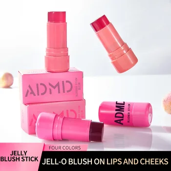 Factory Wholesale Face Eye Blush Lip Makeup Jelly Blusher Private Label Cute Lip Tint Stain Cream Jelly Blush Stick