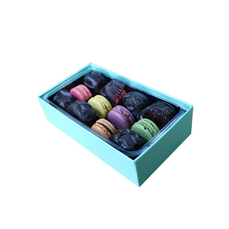 Custom Luxury Rigid Gift Food Packaging Box Macaron Cookie Box with ...