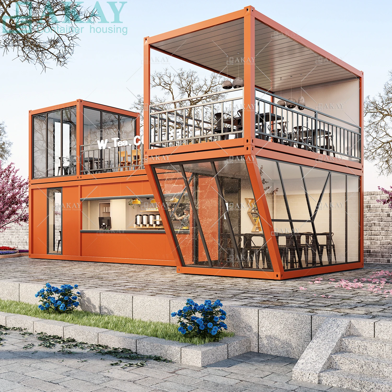 Cheap Prefab Steel Structures House 3 Bedroom Shipping Container House Villa