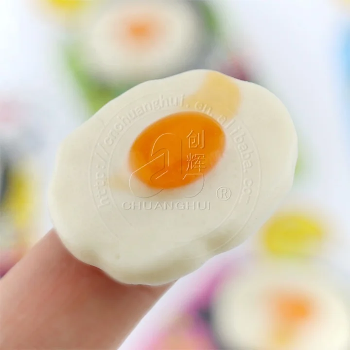 Mini Fried Eggs Shape Fruit Flavor Soft Gummy Candy