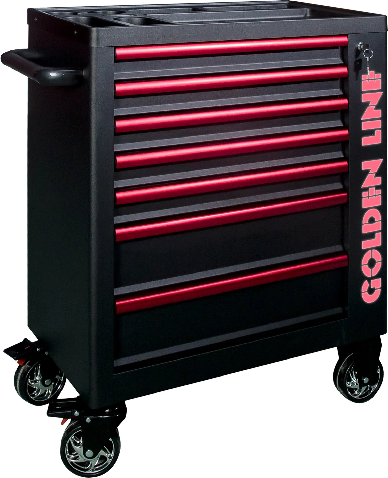 High Quality Steel Roller Trolley Tool Box Hot Sale Iron Material Tool Cabinet