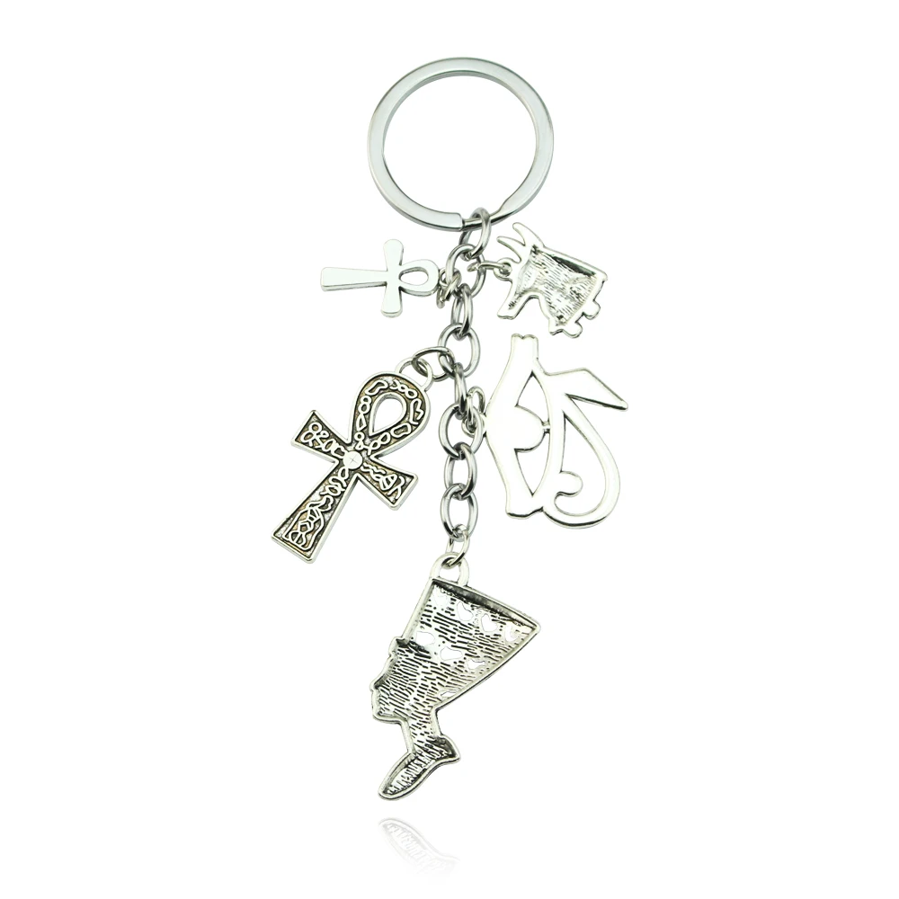 PRETYZOOM Portachiavi Occhio Di Horus Simbolo Egiziano Vintage Ciondolo Creativo Resistente Per Chiavi Auto Borsa Decorazione Unisex Regalo Artigianale 3.74X0.79X0.06In